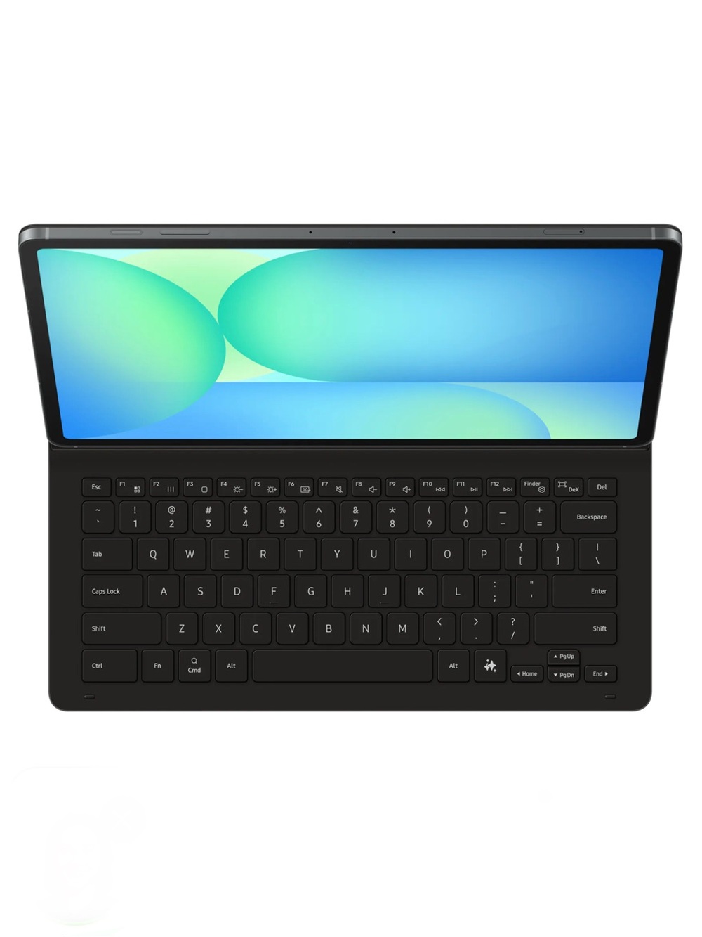 SAMSUNG GALAXY TAB S10 FE+ BOOK COVER SLIM - AI KEYBOARD - BLACK (NEW)